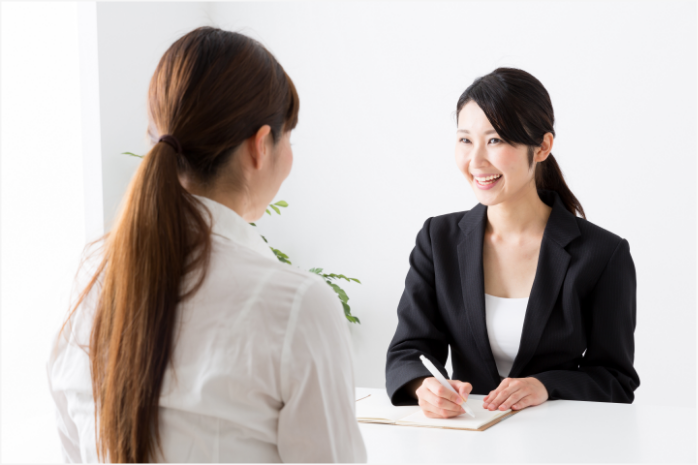 1対1での徹底した面接対策