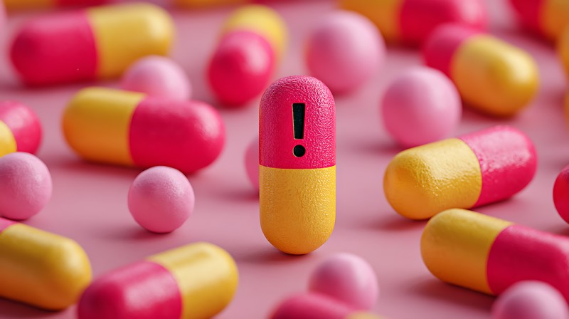 薬の相互作用のイメージ